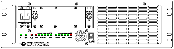 <br />ETI0001-1402 Rugged COTS UPS and PDU Standard Rear Panel Layout