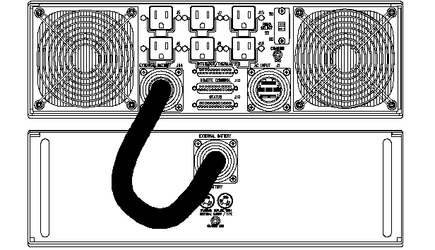 <br />ETI0001-1456 UPS / PDU Rear View