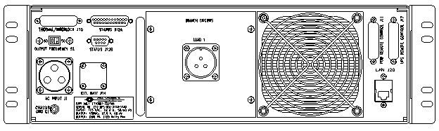 P/N: <br />ETI0001-2227AA Rugged MilSpec UPS Standard Rear Panel Layout 